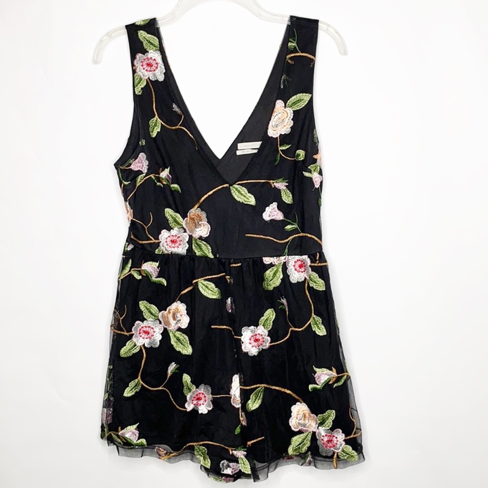 Urban Outfitters Embroidered Mesh Romper (M) - Picture 2 of 9